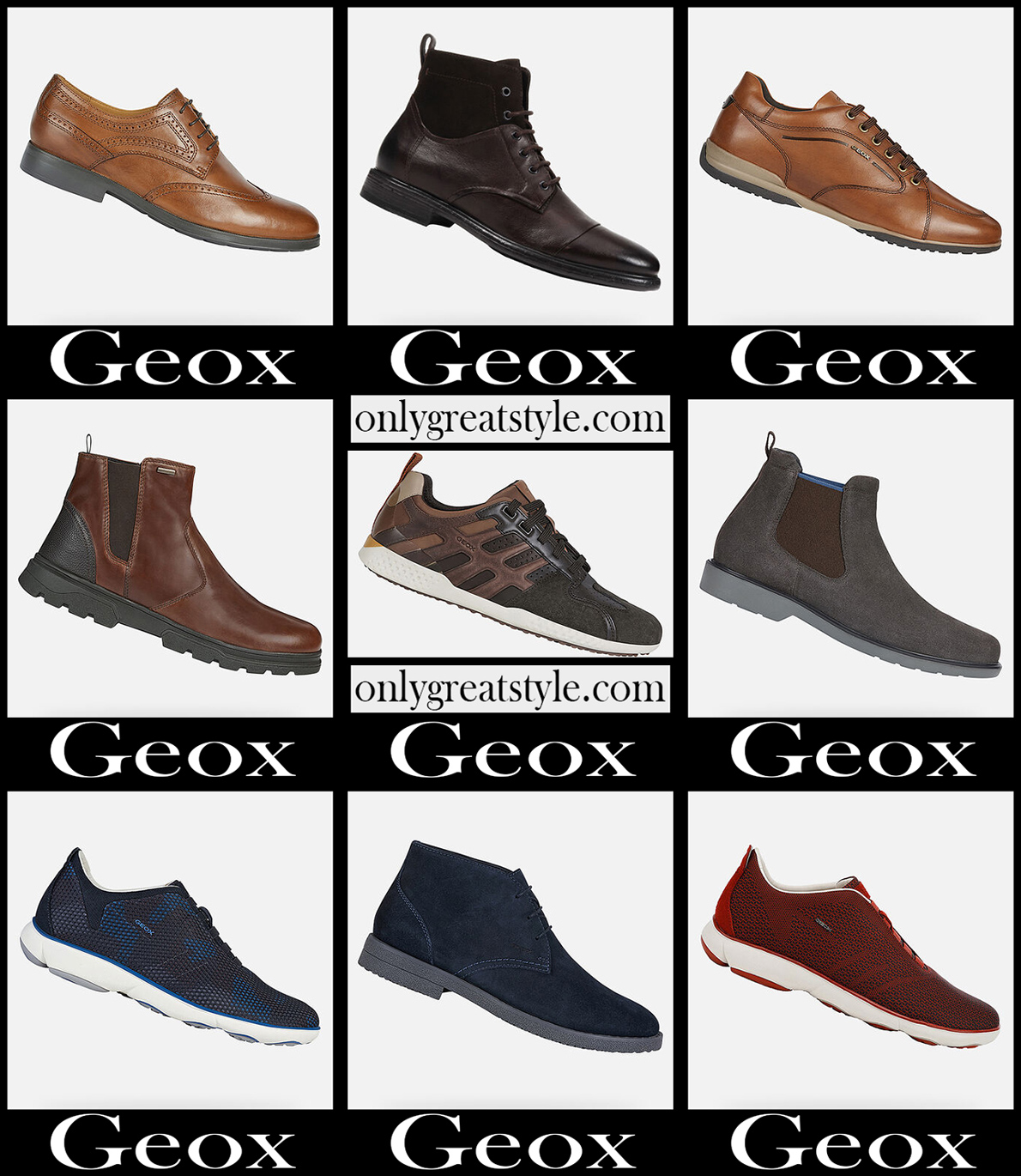 Geox shoes 20 2021 fall winter mens footwear