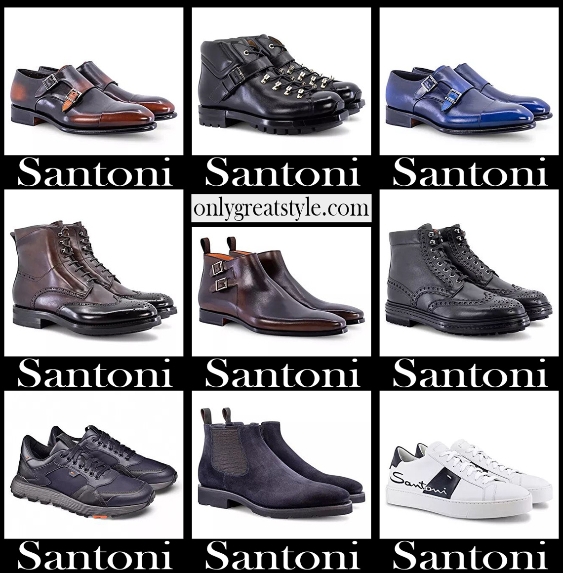 Santoni shoes 20 2021 fall winter mens footwear