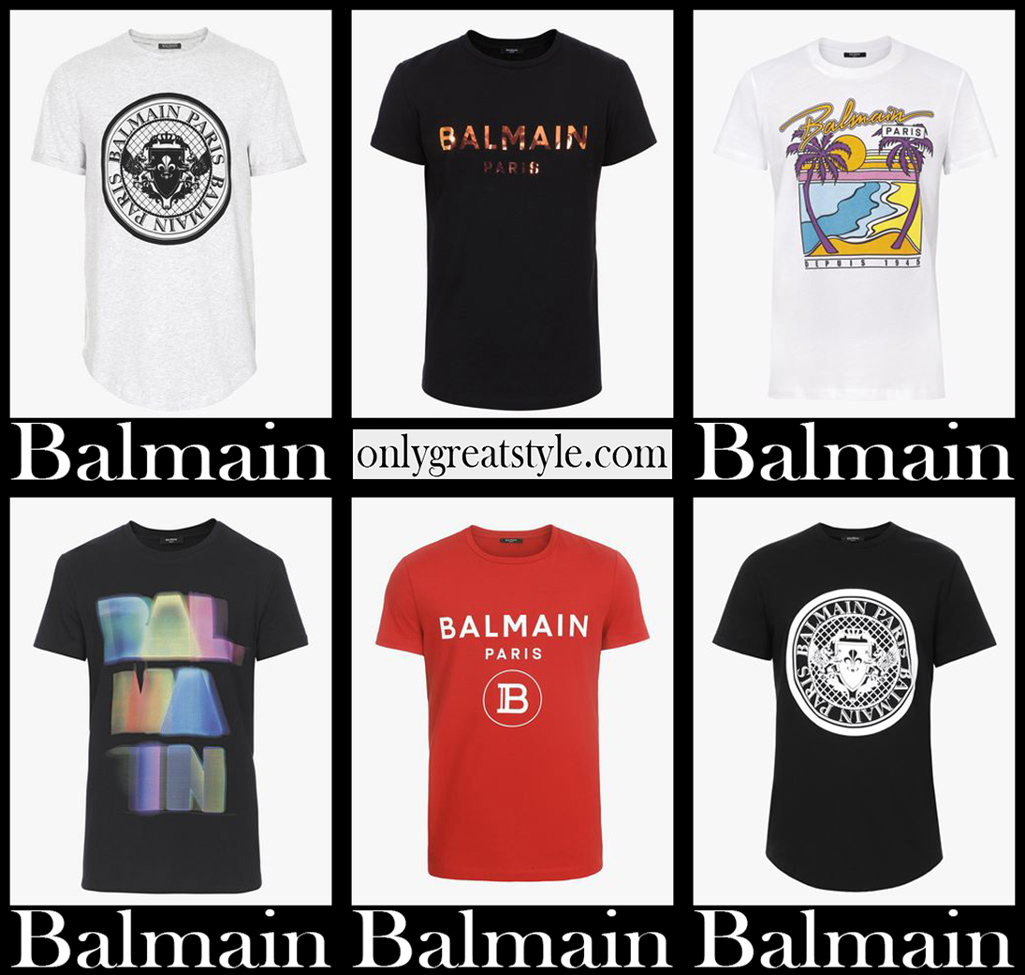 Balmain t shirts 2021 new arrivals mens clothing