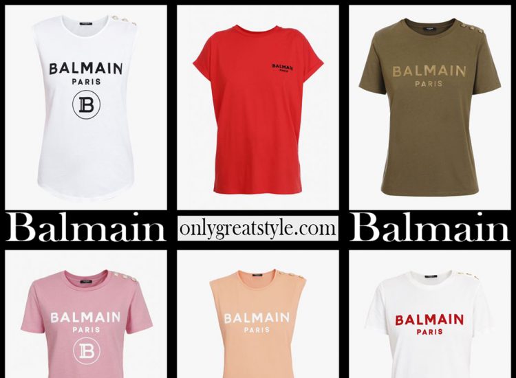 Balmain t shirts 2021 new arrivals womens clothing