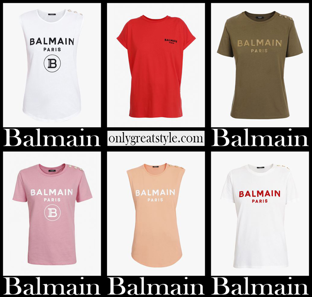 Balmain t shirts 2021 new arrivals womens clothing