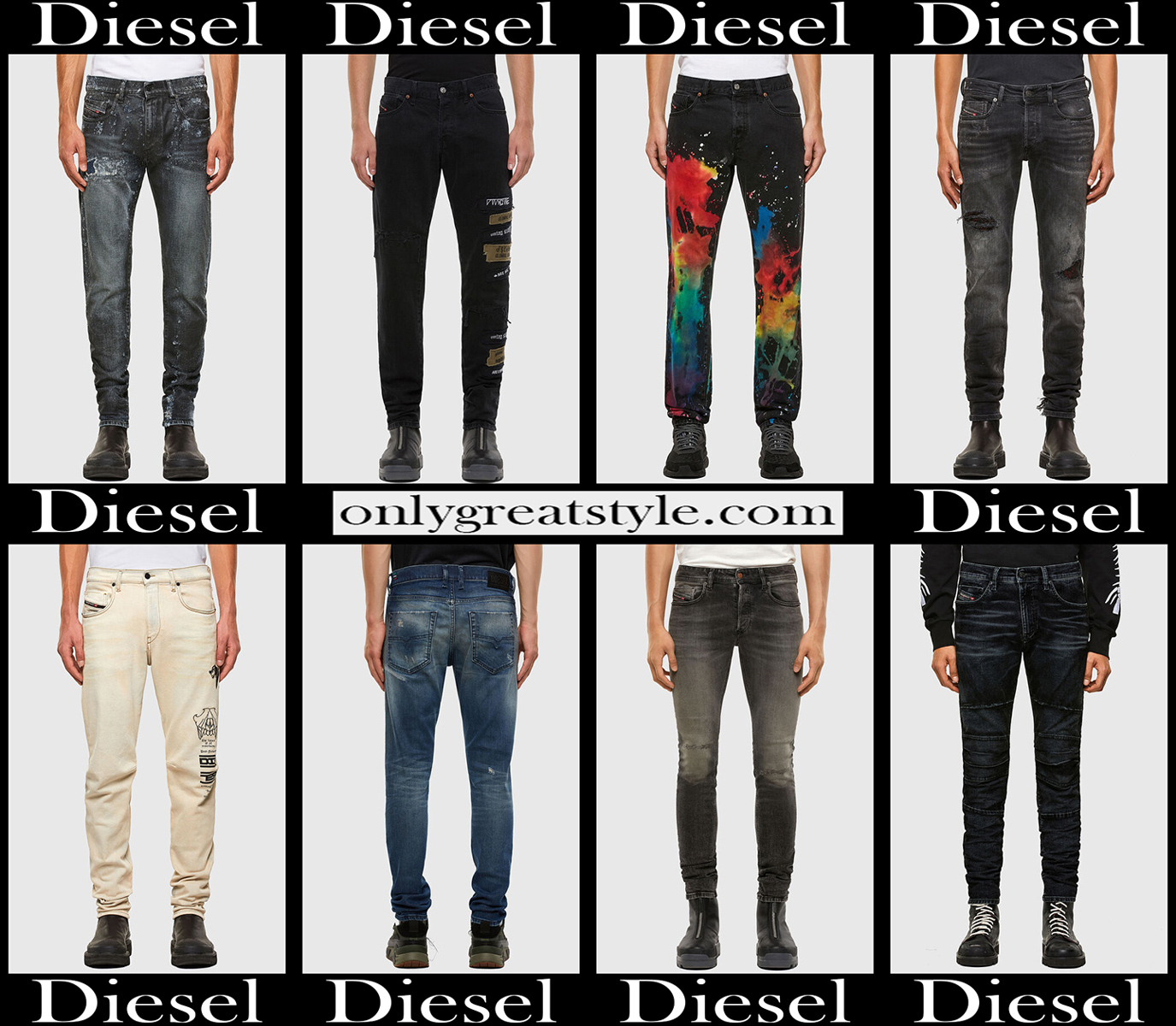 Diesel jeans 2021 new arrivals mens clothing denim