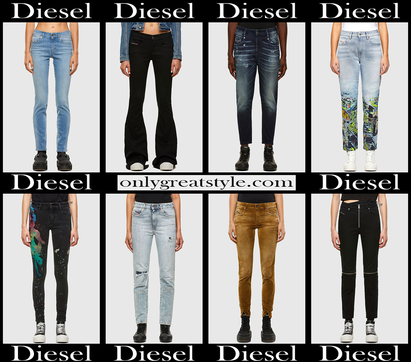 Diesel jeans 2021 new arrivals womens clothing denim