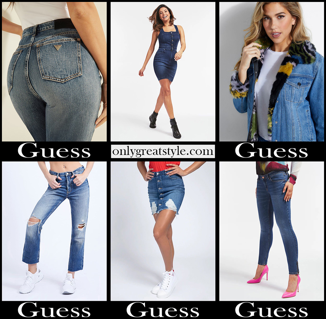 Guess jeans 2021 new arrivals womens fall winter
