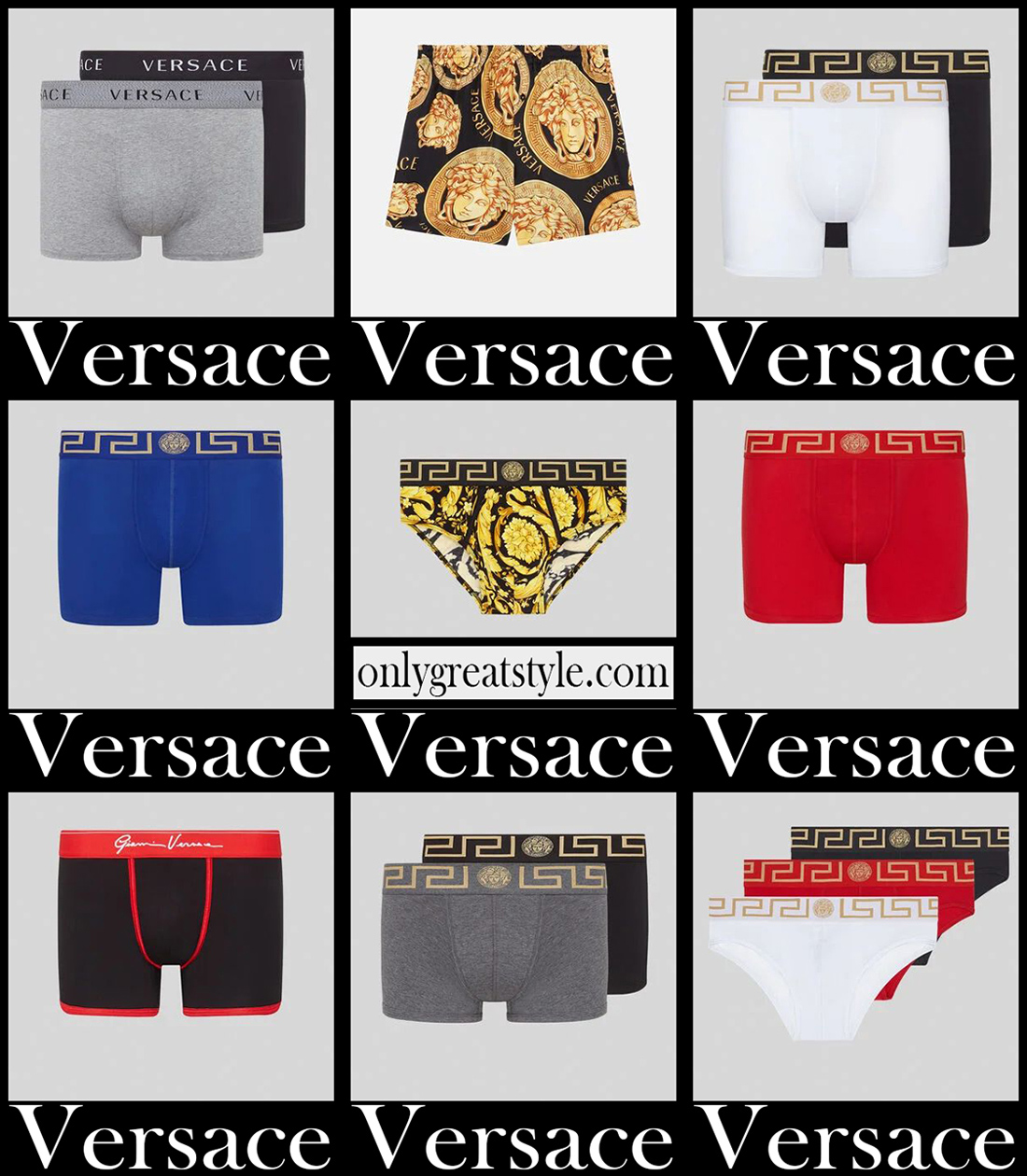 Versace underwear 21 new arrivals mens boxers briefs