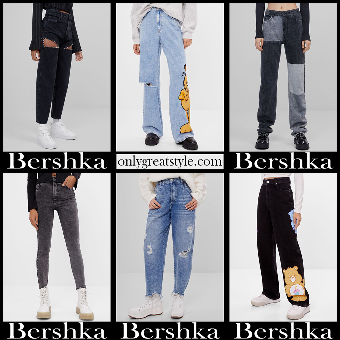 Bershka jeans 2021 new arrivals womens clothing denim