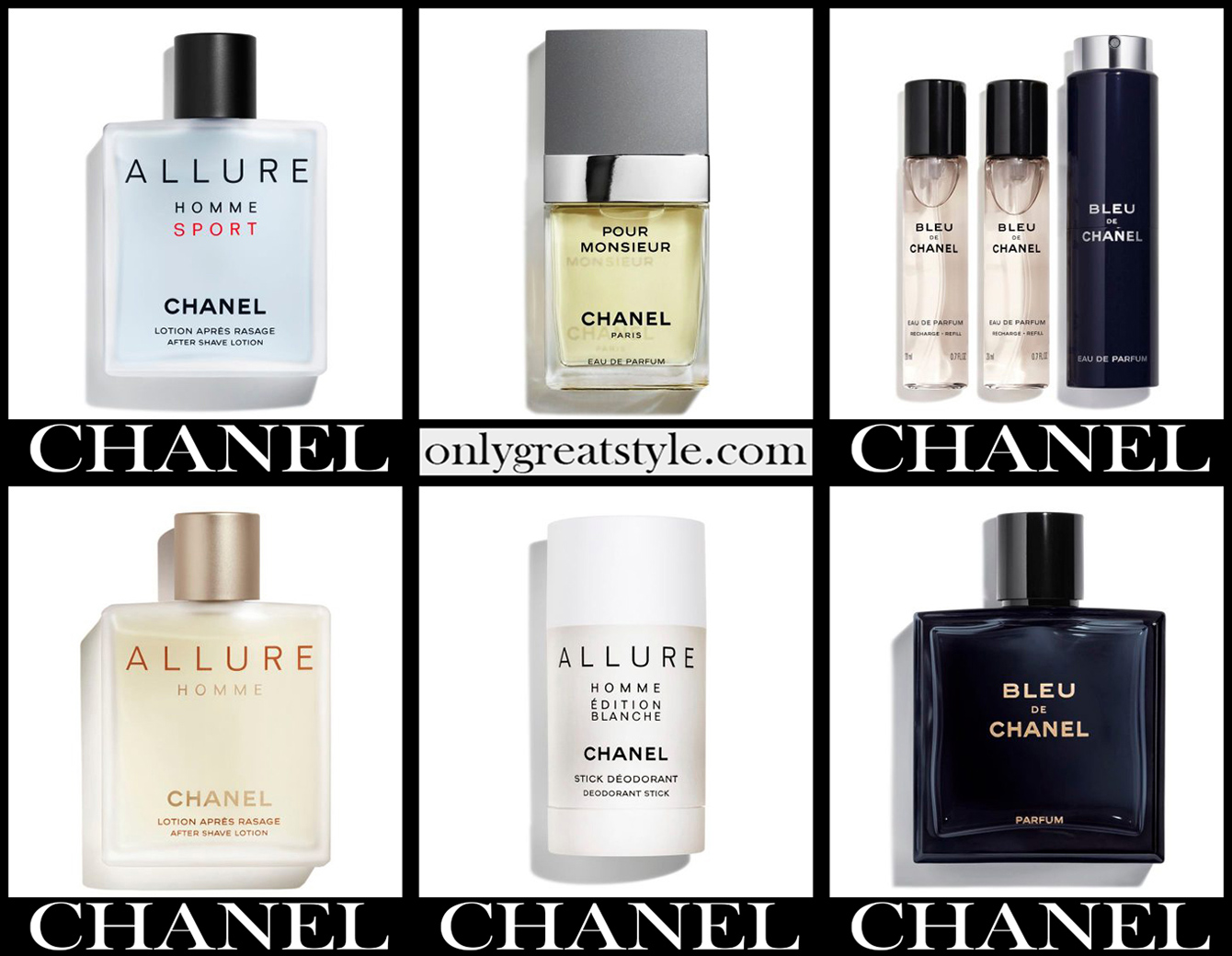 Chanel perfumes 2021 new arrivals gift ideas for men