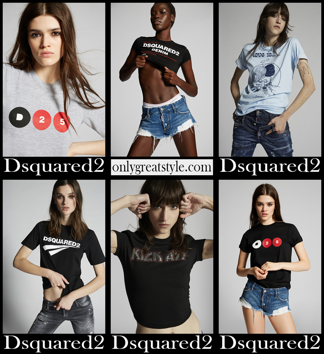 Dsquared2 t shirts 2021 new arrivals womens clothing
