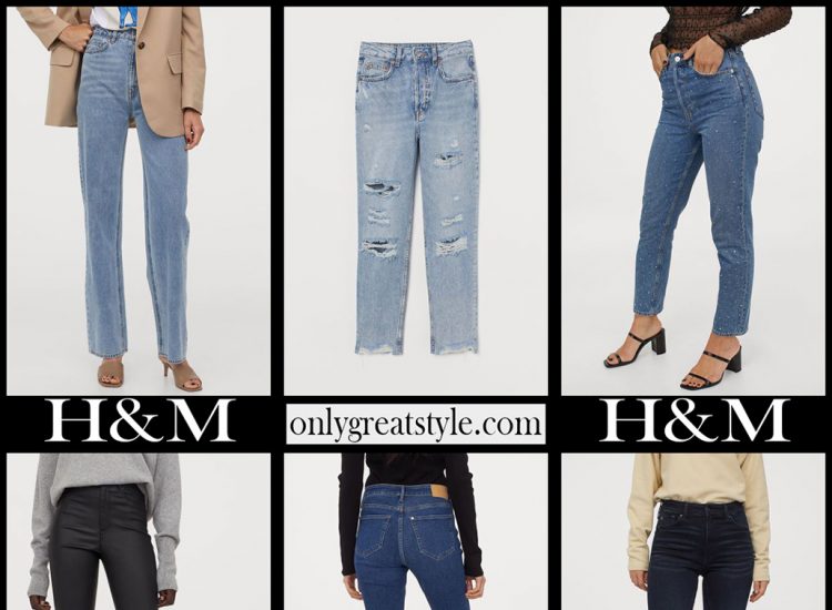 HM jeans 2021 new arrivals womens clothing denim