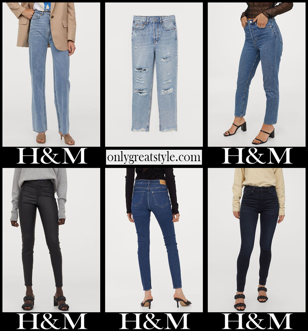 HM jeans 2021 new arrivals womens clothing denim