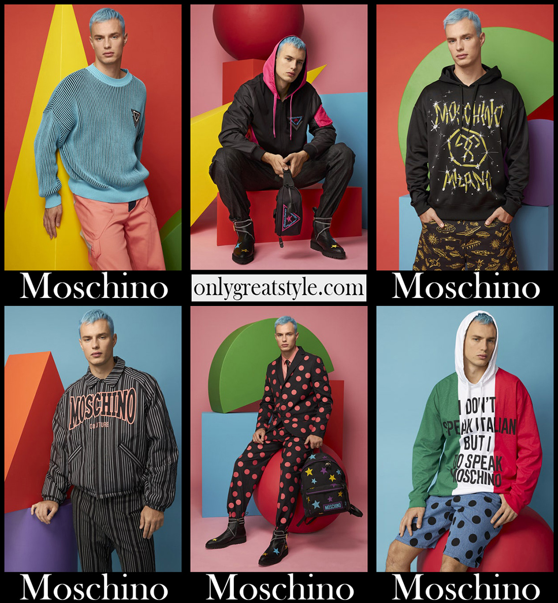 New arrivals Moschino Resort 2021 mens fashion clothing