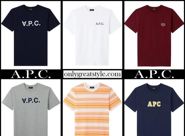 A.P.C. t shirts 2021 new arrivals mens clothing