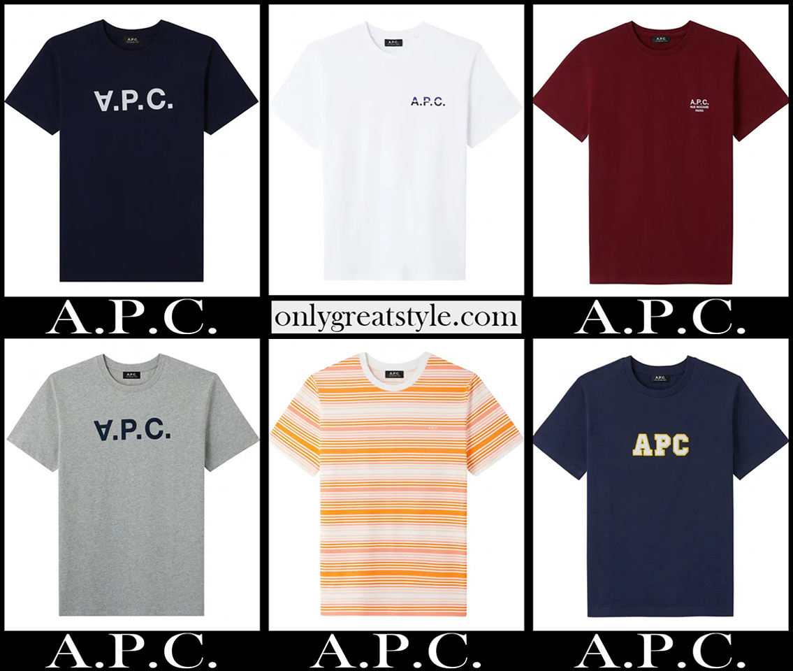 A.P.C. t shirts 2021 new arrivals mens clothing