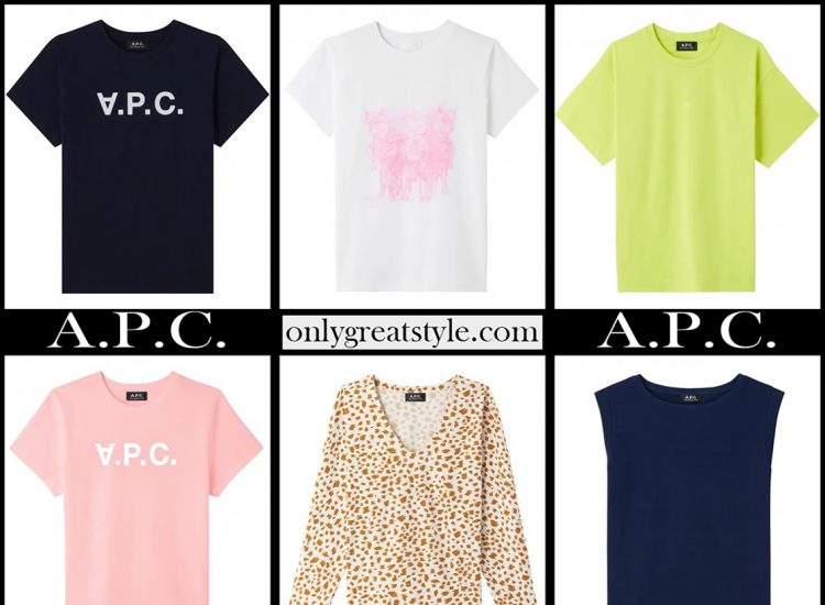 A.P.C. t shirts 2021 new arrivals womens clothing