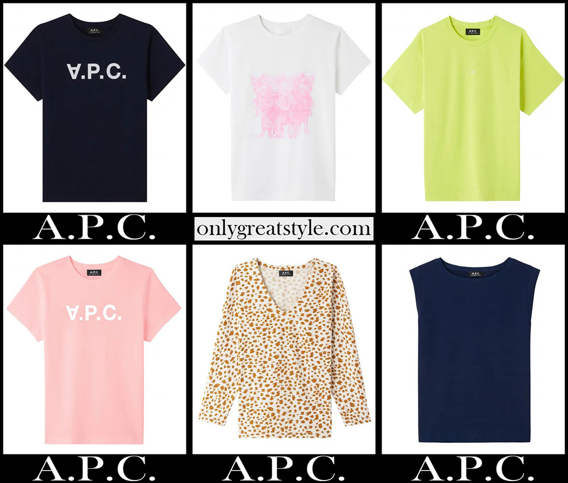 A.P.C. t shirts 2021 new arrivals womens clothing