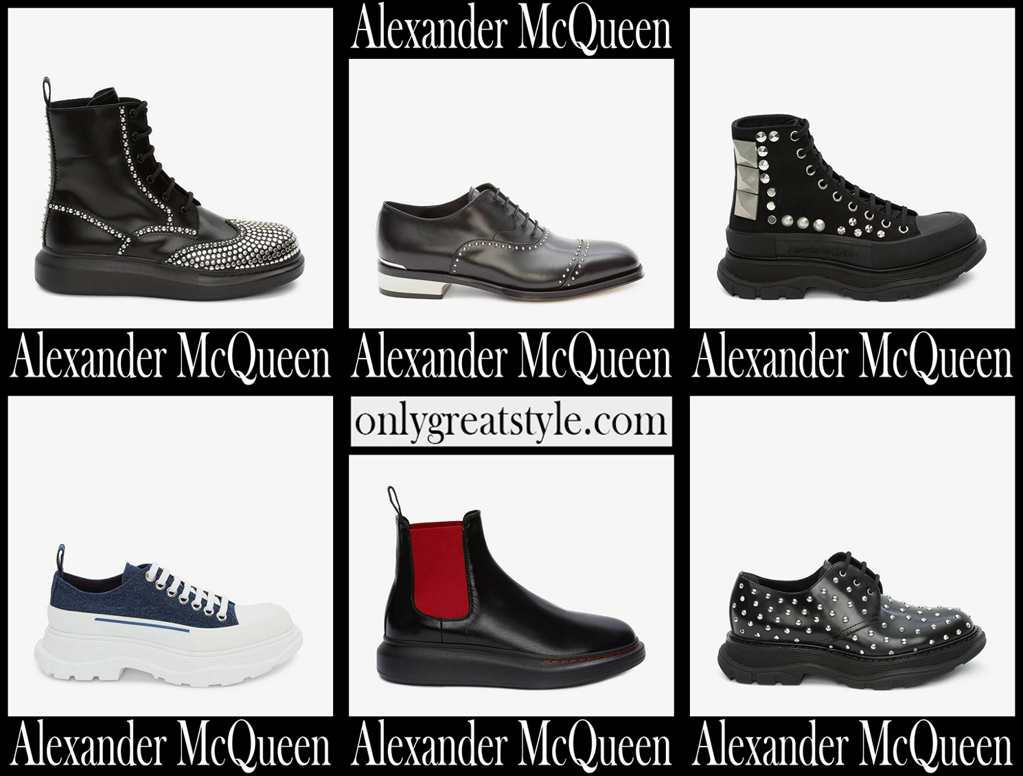 Alexander McQueen shoes 2021 new arrivals mens