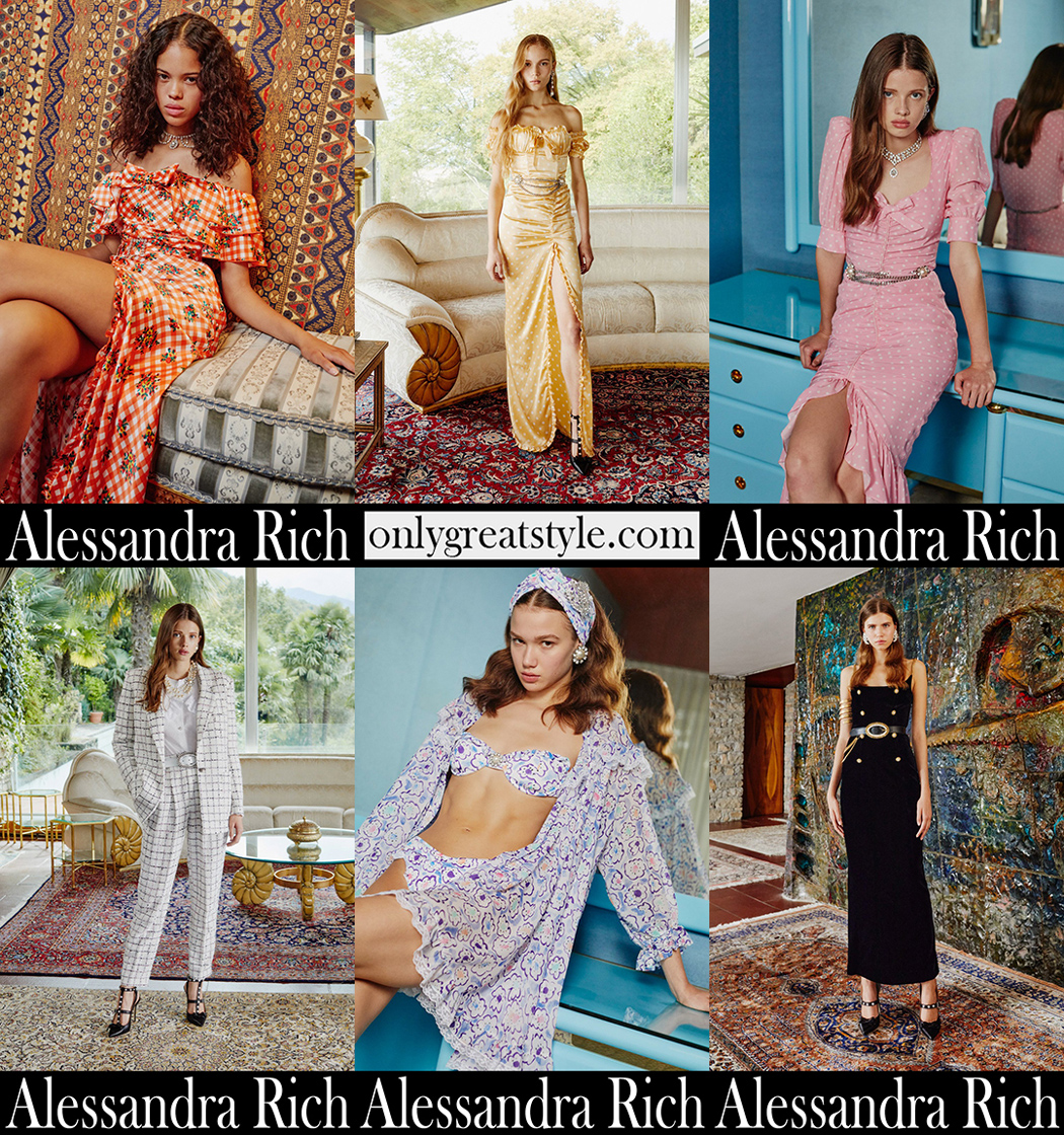 Fashion Alessandra Rich spring summer 2021 womens clothing