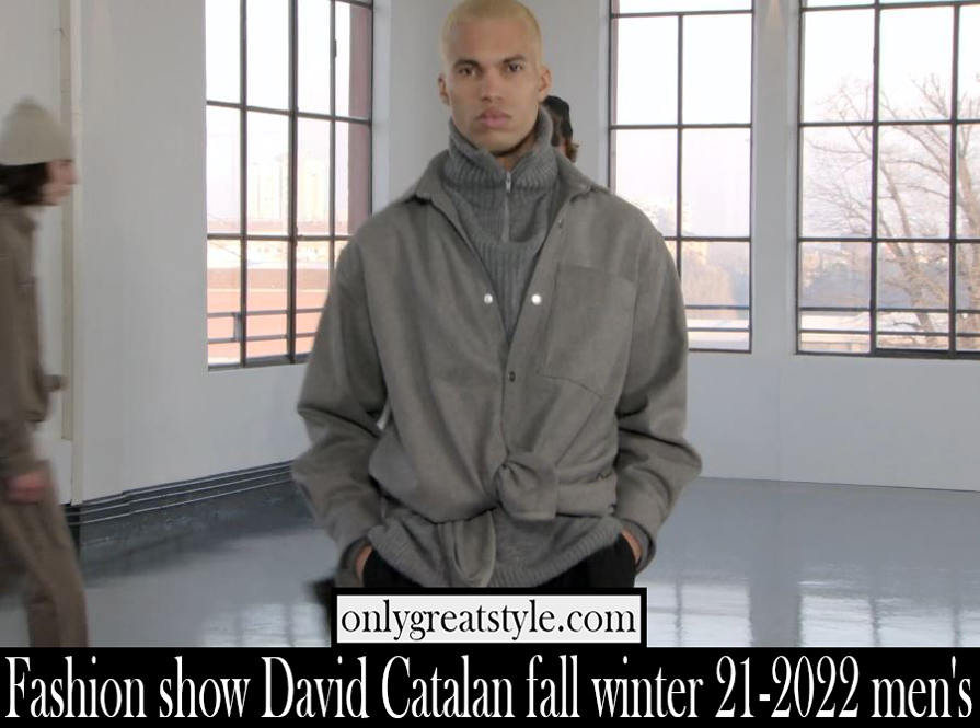 Fashion show David Catalan fall winter 21 2022 mens