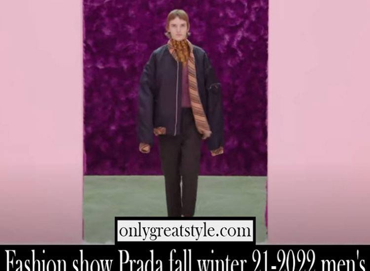 Fashion show Prada fall winter 21 2022 mens