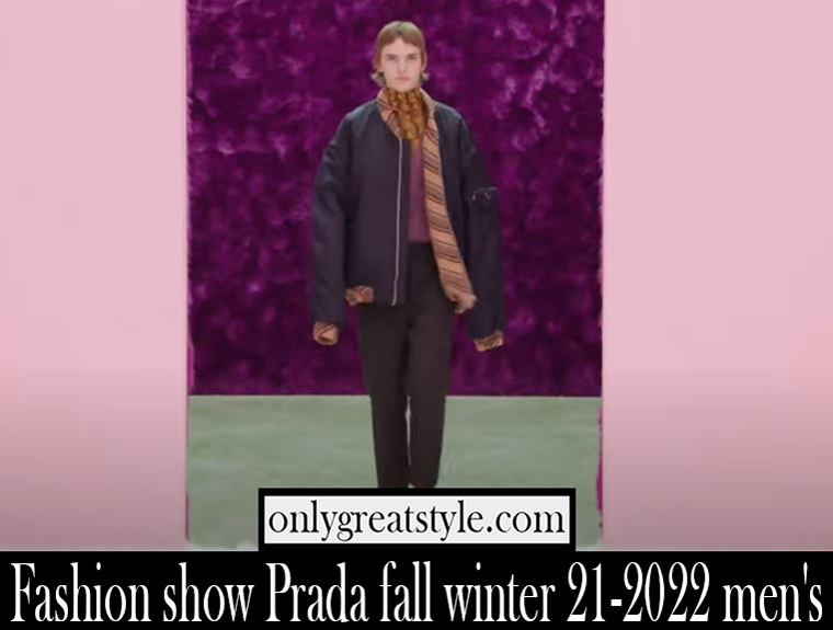 Fashion show Prada fall winter 21 2022 mens