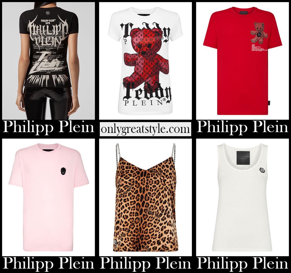 Philipp Plein t shirts 2021 new arrivals womens fashion clothing