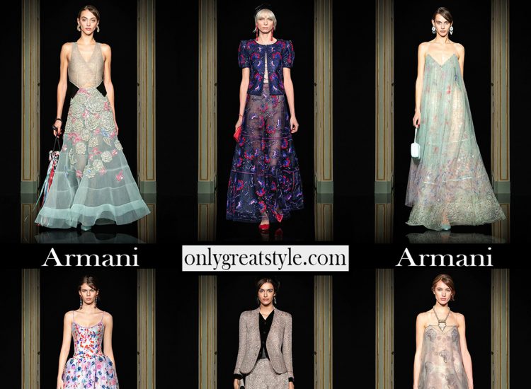 Fashion Armani spring summer 2021 womens couture