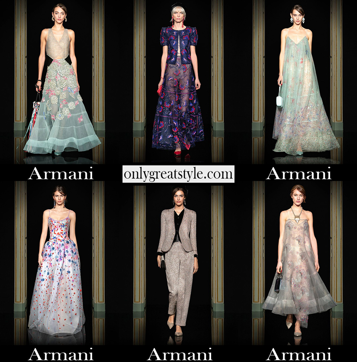 Fashion Armani spring summer 2021 womens couture
