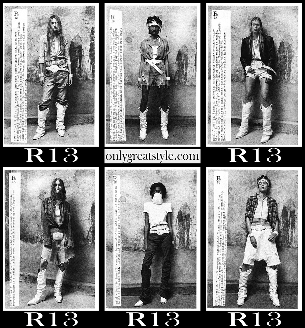 Fashion R13 spring summer 2021 womens clothing Fashion R13 spring summer 2021 womens clothing