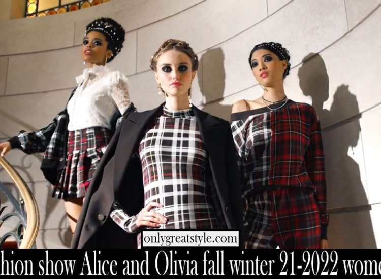 Fashion show Alice Olivia fall winter 21 2022 womens