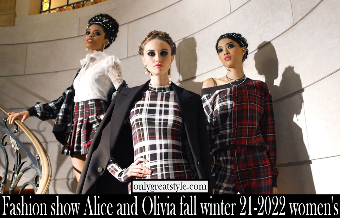 Fashion show Alice Olivia fall winter 21 2022 womens
