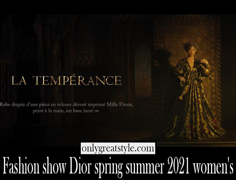 Fashion show Dior spring summer 2021 womens