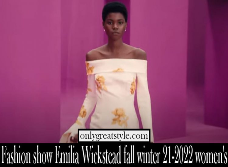 Fashion show Emilia Wickstead fall winter 21 2022 womens