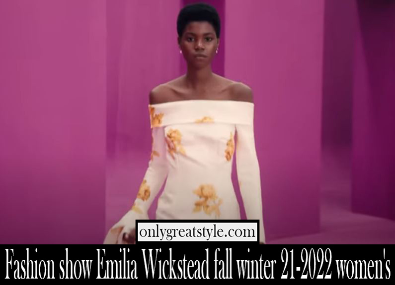 Fashion show Emilia Wickstead fall winter 21 2022 womens