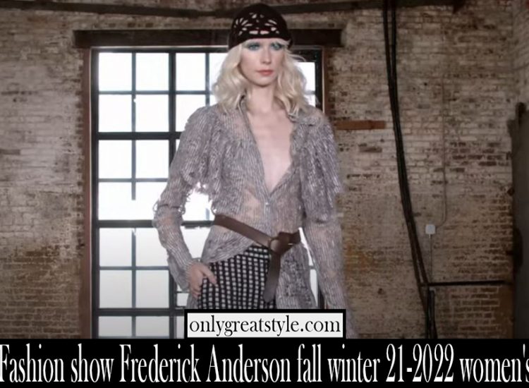 Fashion show Frederick Anderson fall winter 21 2022 womens