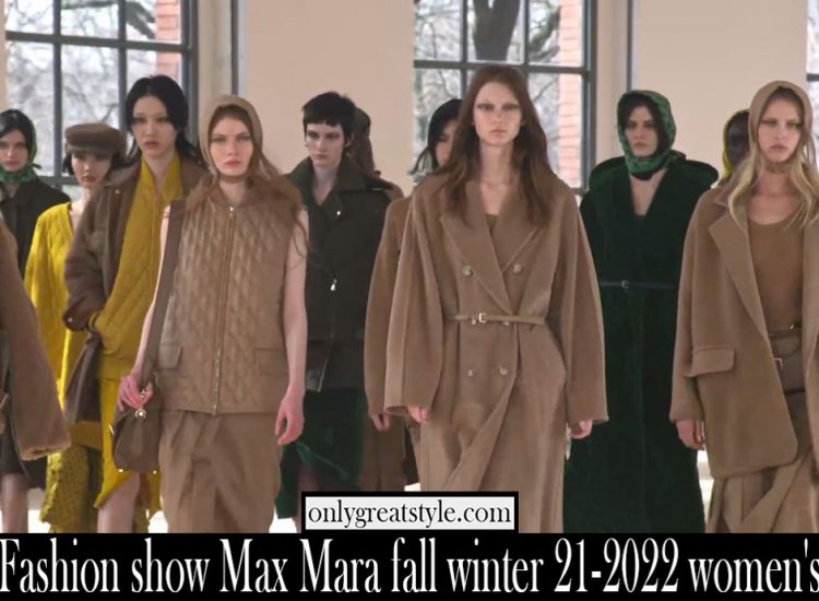 Fashion show Max Mara fall winter 21 2022 womens