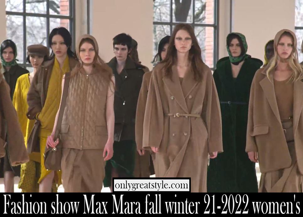 Fashion show Max Mara fall winter 21 2022 womens