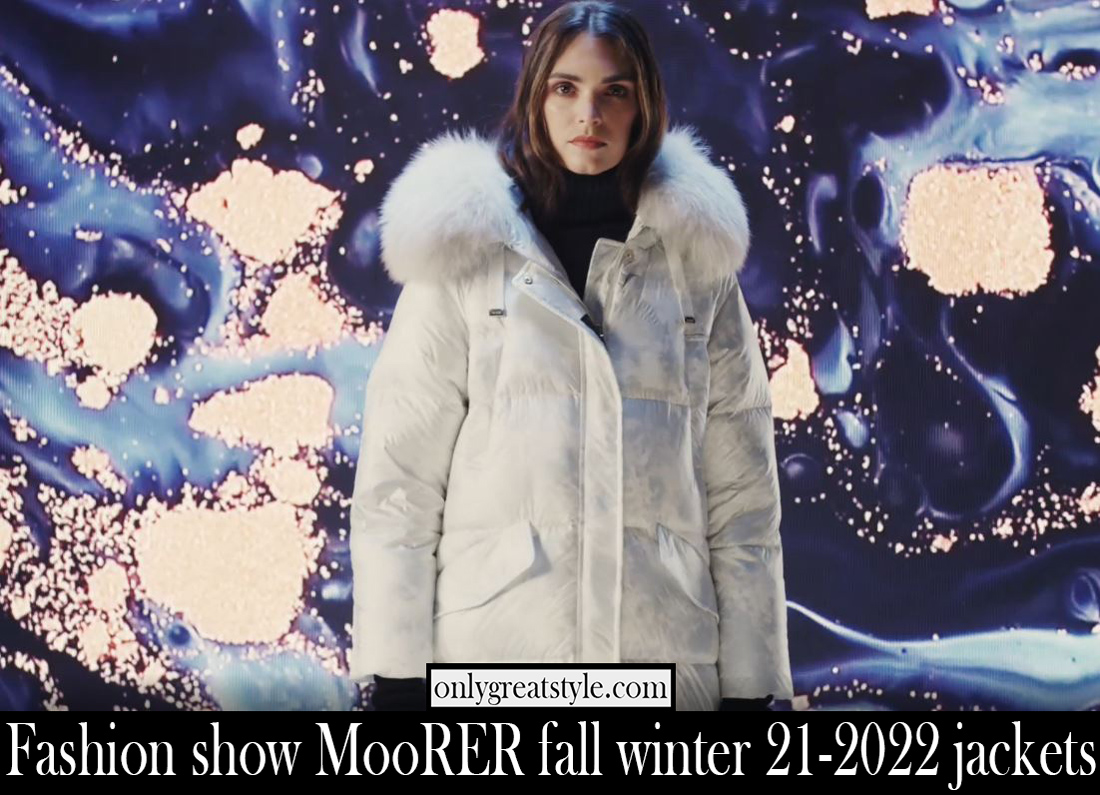 Fashion show MooRER fall winter 21 2022 jackets