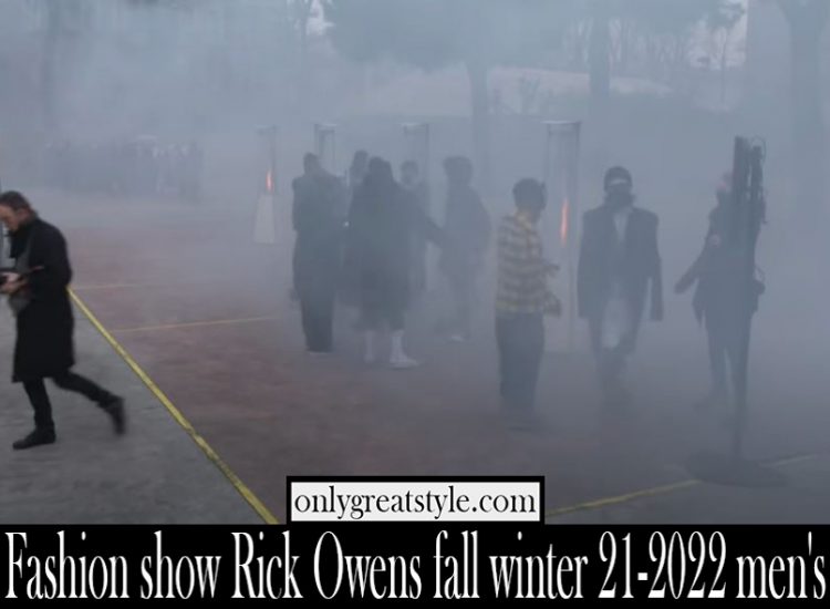 Fashion show Rick Owens fall winter 21 2022 mens