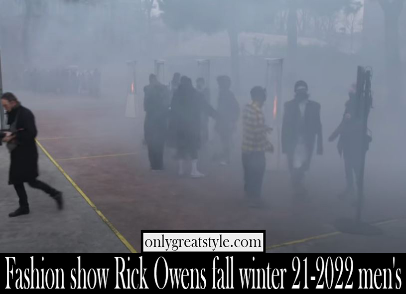 Fashion show Rick Owens fall winter 21 2022 mens