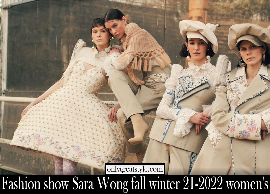 Fashion show Sara Wong fall winter 21 2022 womens