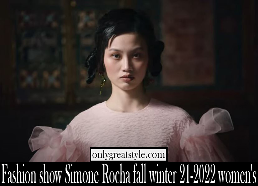 Fashion show Simone Rocha fall winter 21 2022 womens
