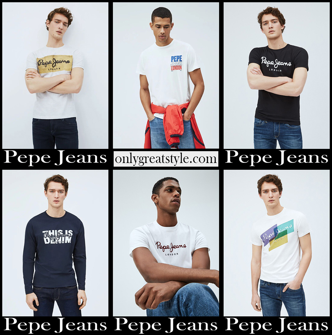 Pepe Jeans t shirts 2021 new arrivals mens fashion Pepe Jeans t shirts 2021 new arrivals mens fashion