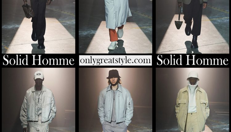 Fashion Solid Homme fall winter 2021 2022 mens clothing
