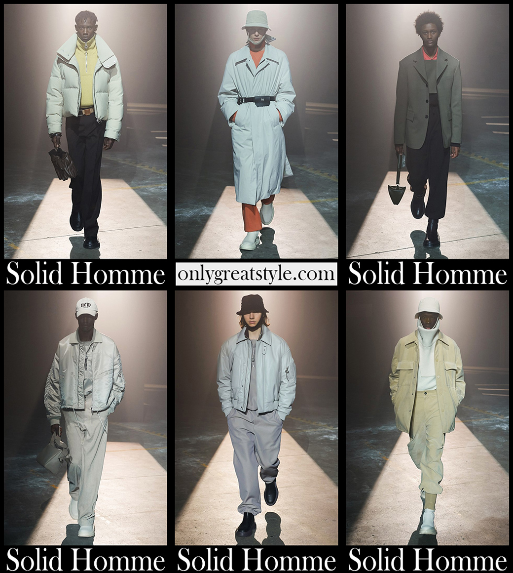 Fashion Solid Homme fall winter 2021 2022 mens clothing