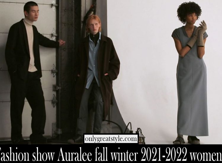 Fashion show Auralee fall winter 2021 2022 womens