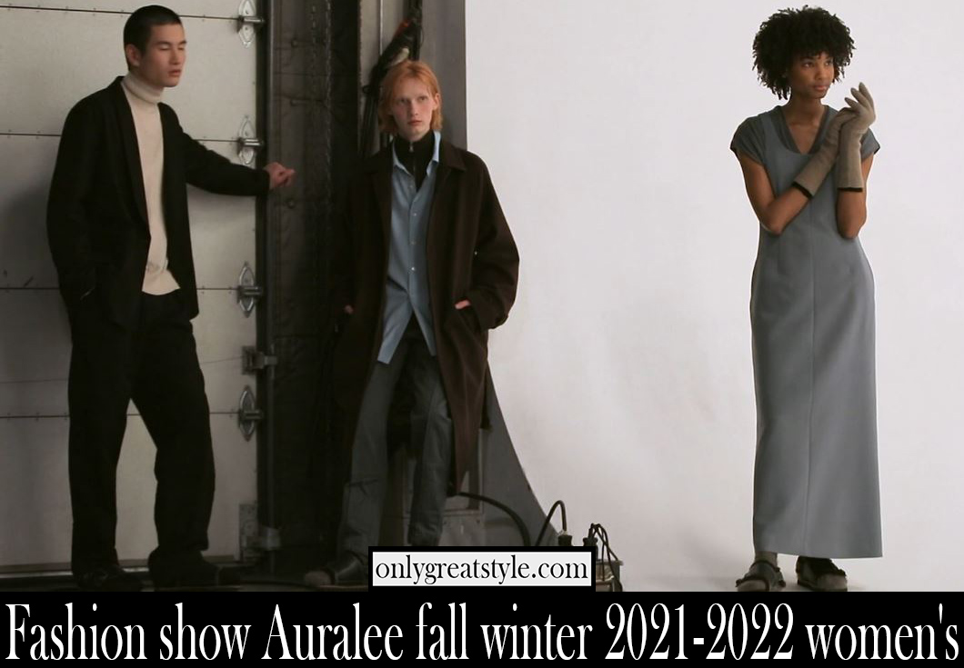 Fashion show Auralee fall winter 2021 2022 womens