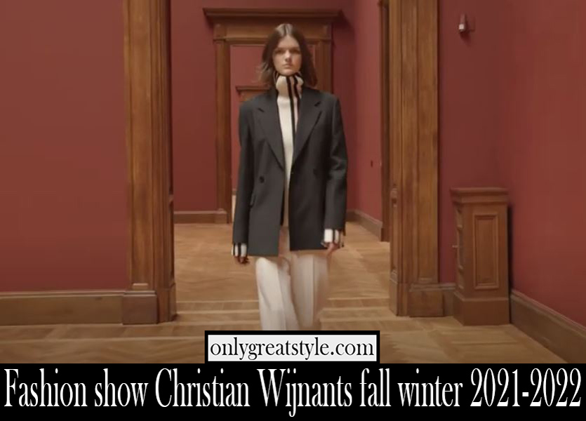 Fashion show Christian Wijnants fall winter 2021 2022