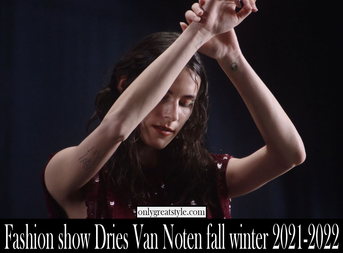 Fashion show Dries Van Noten fall winter 2021 2022