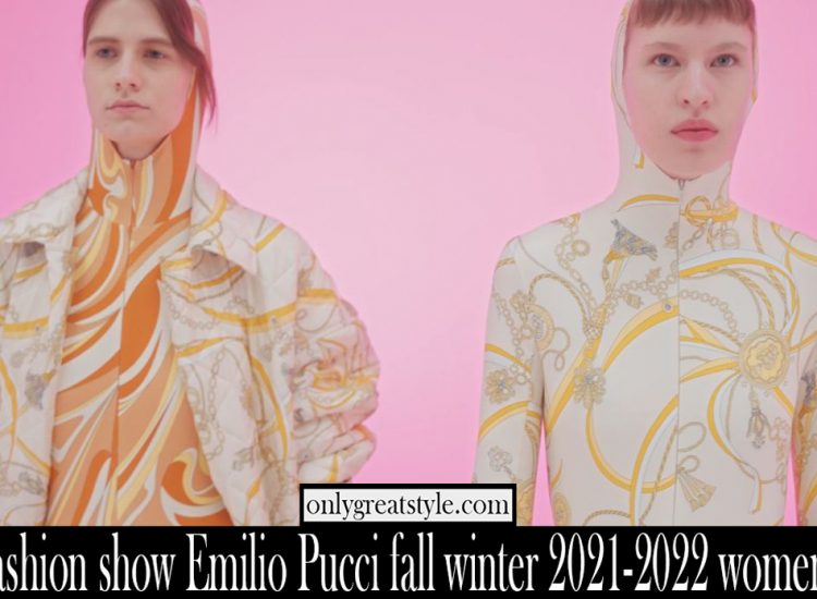 Fashion show Emilio Pucci fall winter 2021 2022 womens