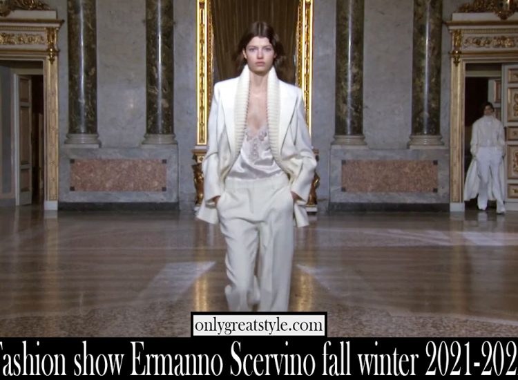 Fashion show Ermanno Scervino fall winter 2021 2022 womens